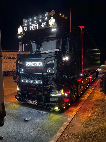 Cap tractor Scania ce face parte din flota Matemay Nord